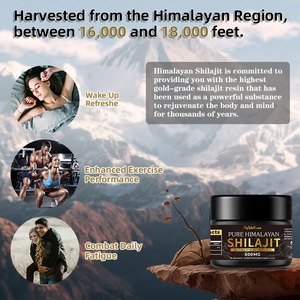 שרף שילאג 'ט טהור תוספת 85 + קורט מינרלים עשירים במינרלים חיוניים אנאורגניים לבריאות מערכת החיסון - Product Image 3