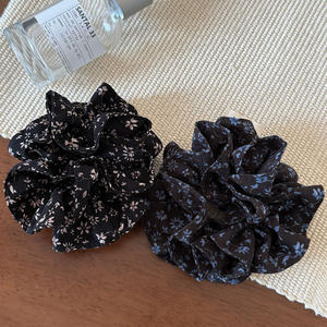 Coleteros Grandes con Flores Bordadas, Bandas Elásticas, Coleteros Florales, Lazos de Flores para Mujeres y Niñas - Product Image 4