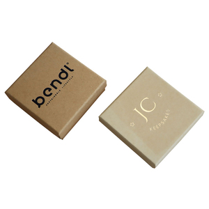 Chất lượng cao dập nóng lá vàng Kraft hộp nắp và cơ sở lưu niệm hộp Kraft hộp với chèn bao bì cho đồ trang sức - Product Image 5