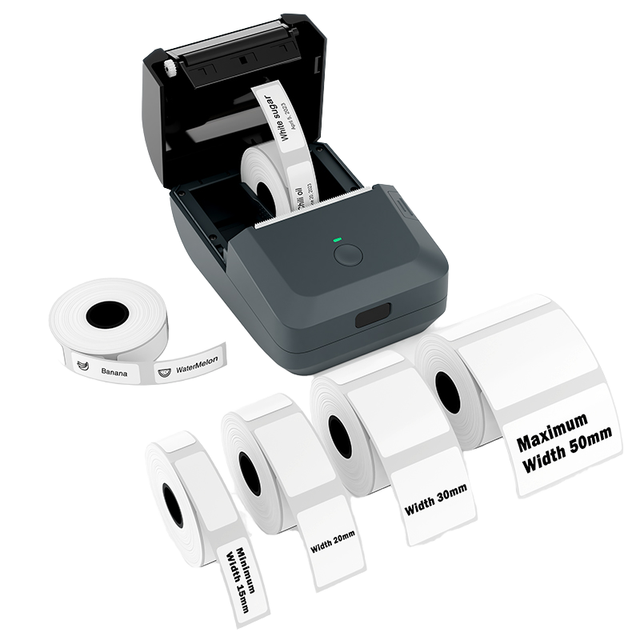 Wireless Thermal Label Printer 2inch 58mm USB/ 203dpi Barcode Printer with 2000mAh Battery for Home Office in Stock