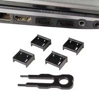 Verrouillage du port USB avec clé Bloqueur de poussière du port USB Protection des données Réutilisable Type A