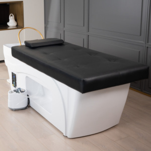 Japanisches elektrisches Wasserzirkulationssystem für Haarwäsche, Kopfmassage und Spa – Shampoo-Liege mit beheizbarer Sauna-Oberfläche - Product Image 5