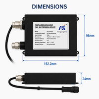 Extincteur automatique non toxique non pressurisé à la perfluorohexanon pour véhicules, bus, camions et transport ferroviaire