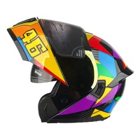 Helm Motor Flip Up LVCOOL LV115 Grosir Pabrik, Bersertifikasi DOT, Bahan ABS+EPS, dengan Pengunci Cepat dan Visor Ganda