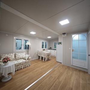 Casa Contenedor Expandible Contemporánea de 2 Pisos, Portátil, de Acero, Móvil, Lista para Usar, Apartamento, Oficina, Edificio, Hotel - Product Image 1