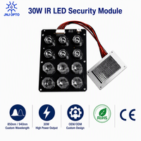 Carte PCB LED infrarouge 30W 850nm 940nm, longueur d'onde personnalisée, éclairage IR LED PCBA, usine OEM ODM pour caméra de sécurité CE RoHS