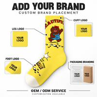 Chaussettes personnalisées OEM pour adultes, chaussettes d'automne en polyester/nylon/coton/bambou/laine, résistantes aux déchirures, sans couture, impression numérique 360° complète