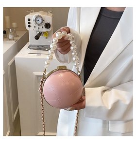 Bolsas acolchoadas de fábrica, bolsas para jantar femininas com pérolas acolchoadas de bola redonda, atacado para todas as estações - Product Image 5