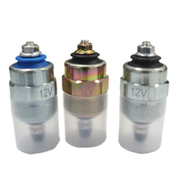 Komponen Pompa Injeksi Bahan Bakar Katup Solenoid Pemutus Bahan Bakar Mesin Diesel 24V Cocok untuk Pompa Distributor VE 0330001047 F002D13641