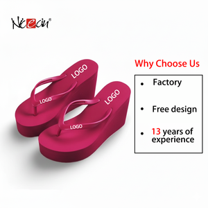 Nicecin Pantoufles pour Femmes en Gros Épaisses Personnalisées Design Moderne Tongs à Plateforme en EVA Douces Compensées pour Femmes - Product Image 1