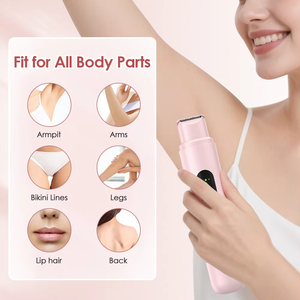 Rasoir électrique sans fil étanche IPX7 pour femmes, <span class=keywords><strong>épilateur</strong></span> facial indolore, épilation du corps, tondeuse pour les mains et les jambes, usage domestique - Product Image 5