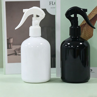 Flacon pulvérisateur vide en plastique noir et blanc de 150 ml avec gâchette – Contenant pour désodorisant, parfum, brume d'ambiance