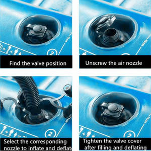 Accessoires de valve à air en spirale en PVC blanc 2-en-1 Boston pour matelas pneumatiques, bateaux et autres applications - Product Image 2