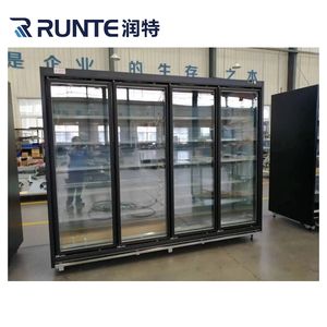 Congelador <span class=keywords><strong>de</strong></span> exhibición vertical <span class=keywords><strong>de</strong></span> supermercado comercial Refrigerador <span class=keywords><strong>de</strong></span> cuatro puertas <span class=keywords><strong>de</strong></span> vidrio Refrigerador <span class=keywords><strong>de</strong></span> exhibición <span class=keywords><strong>de</strong></span> carne Frigidaire <span class=keywords><strong>Vitrina</strong></span> Frigorifica - Product Image 2