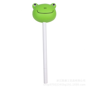 Soft Frog Pen Head PU Foam Slow <b>Rebound</b> Fun Toy Gift Study Tool Portable Promotional Pen - Product Image 2