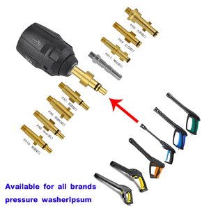 Accessoires adaptateurs pour <span class=keywords><strong>Karcher</strong></span>, Parkside, Nilfisk, Bosch – Buses de nettoyage haute pression à raccord rapide pour pistolets de lavage de voiture - Product Image 4