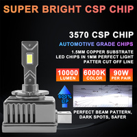 FSYLX 90W 8000LM 100% Canbus sans erreur systèmes d'éclairage automatique D1S D2S D3S D4S D5S ampoule de phare LED M13 phare LED de voiture