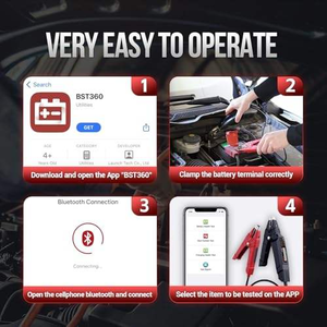 <span class=keywords><strong>BST</strong></span> 360 profissional Bluetooth bateria testador para lançamento carro bateria 12V bateria testador 100-2000 CCA - Product Image 5