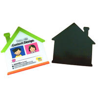 Aimants de réfrigérateur publicitaires écologiques en gros, forme personnalisée, design Art Déco, en papier recyclé, cadeaux promotionnels