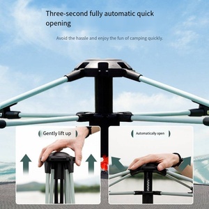 <span class=keywords><strong>Tenda</strong></span> a quattro lati da <span class=keywords><strong>campeggio</strong></span> all'aperto per 3-4 persone completamente automatica Super leggera da <span class=keywords><strong>campeggio</strong></span> selvaggio a prova di pioggia da spiaggia - Product Image 3