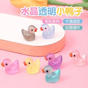 Figuras de patos que brillan en la oscuridad, adornos creativos en miniatura para decoraciones - Product Image 1