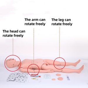 Maniquí de RCP de Cuerpo Completo Avanzado DARHMMY, de Silicona, Multiarticulado, Móvil, Modelo Profesional para Entrenamiento de Reanimación Médica BLS - Product Image 4