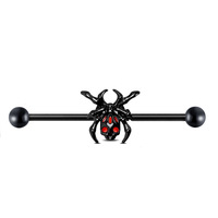 En gros Anneaux de piercing pour tétons Spider Rouge Halloween en acier inoxydable, Bijoux de corps, Cadeau de mariage et d'anniversaire