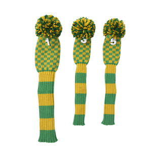Fundas para Palos de <span class=keywords><strong>Golf</strong></span> con Diseño de Tablero de Ajedrez, Impermeables, con Pompones, para Driver y Fairway Wood, con Cierre Elástico, <span class=keywords><strong>Precio</strong></span> de Fábrica China - Product Image 4