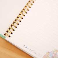Cuaderno de espiral con cubierta dura, planificador de bobina japonesa con forro de dibujos animados kawaii, gran oferta