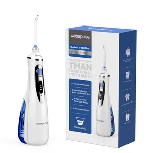 Waterpulse High Pressure V400Plus Dental Oral Irrigator Portable Water Flosser Cordless Teeth Flosser Auto Pressure Memory