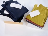 Leggings évasés taille haute personnalisables avec logo, extensibles dans quatre directions, couleur nude, doux, effet ventre plat et rehaussement des fesses pour femmes