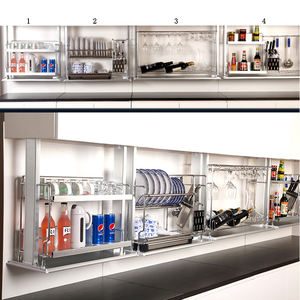 Étagère à vaisselle coulissante pour armoire de cuisine, organisateur de garde-manger - Product Image 2