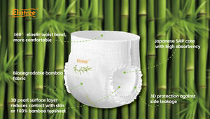 अण्टीरी बायोडिग्रेडेबल बांस कस्टम निजी लेबल बेबी डायपर कार्बनिक कारखाना थोक शिशु प्रशिक्षण पुल पैंट - Product Image 4
