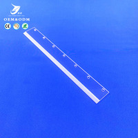 Plaque de verre de quartz de silice fondue transparente personnalisée de haute pureté avec services de découpe et de soudage pour l'éclairage semi-conducteur
