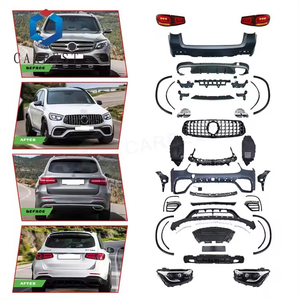 CARBEST <span class=keywords><strong>Prix</strong></span> d'usine Kit carrosserie de mise à niveau pour <span class=keywords><strong>Mercedes</strong></span>-Benz <span class=keywords><strong>GLC</strong></span> CLASS X253 2016-2019 vers GLC63 AMG 2021 - Product Image 1