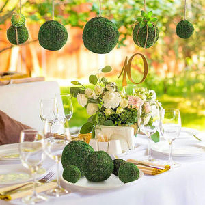 Boules <span class=keywords><strong>de</strong></span> mousse verte naturelle préservée, sphères <span class=keywords><strong>de</strong></span> mousse séchée pour la décoration <span class=keywords><strong>de</strong></span> la maison, des tables, des vases et des bols, décoration rustique, vente en gros - Product Image 3