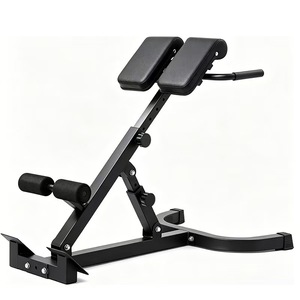 Chaise romaine de musculation pliable en acier réglable pour usage commercial en salle de sport - Product Image 4
