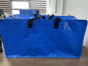 Heavy Duty Extra Large Moving <b>Bags</b> with Backpack Straps Strong Handles & <b>Zippers</b> <b>Storage</b> Totes for Space Saving - Product Image 2