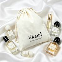 Tas Serut Katun Organik Logo Kustom Ramah Lingkungan Kantong Perhiasan Kanvas Alami Kemasan Kecil Berkelanjutan Hadiah Grosir