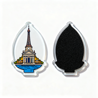 Autocollants acryliques personnalisés de réfrigérateur de dessin animé Aimant de réfrigérateur Aimant de réfrigérateur de souvenir de logo personnalisé