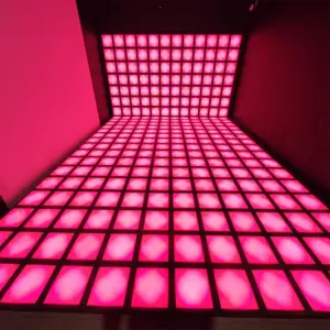 Aktivieren Sie Spiel-LED-Bodensoftware 30 × 30 cm interaktiver LED-Tanzboden LED-Lichter Spielzimmer