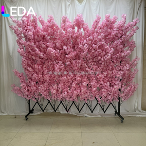 ต้นซากุระประดิษฐ์ LEDA สีชมพู กิ่งซากุระผ้าไหม สำหรับตกแต่งผนังงานแต่งงาน ตกแต่งบ้านและภายนอกอาคาร - Product Image 6