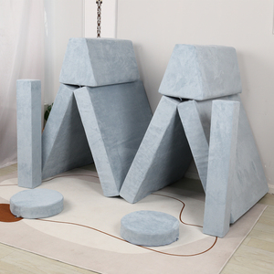 <span class=keywords><strong>Divano</strong></span> in schiuma per bambini che giocano Comfort per bambini, <span class=keywords><strong>divano</strong></span> modulare <span class=keywords><strong>con</strong></span> rivestimento in pelle scamosciata, <span class=keywords><strong>divano</strong></span> lavabile - Product Image 5