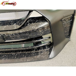 Pare-chocs avant de voiture en fibre de carbone à moitié forgée de style Top Secret au <span class=keywords><strong>prix</strong></span> de gros pour Nissan GTR R35 2008-2019 - Product Image 4