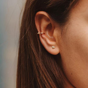 แฟชั่นเครื่องประดับMinimalistเงินTiny Heart Studsต่างหู - Product Image 2