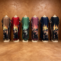 Nouvelle Robe Musulmane Ample et Décontractée Imprimée pour Femme Grande Taille – Collection Été en Gros
