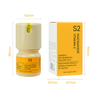 Sérum Visage Liquide à la Niacinamide et Vitamine C Éclaircissant Hydratant Anti-Âge Correcteur de Taches Brunes Soin de la Peau 40ml