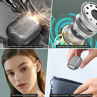 Écouteurs sans fil semi intra-auriculaires K-58 en alliage de zinc TWS avec son surround stéréo véritable et qualité sonore des basses