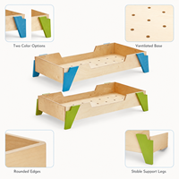 Lit de sieste empilable en bois naturel pour tout-petits, lit Montessori en forme de maison, mobilier pour enfants, crèche, garderie, école maternelle, ensemble pour la petite enfance