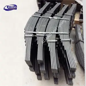 Heavy duty truck trailer Leaf Spring bpw 100mm width 12pcs Trailer Parts Mechanical Suspension Steel Leaf Spring 10pcs for Sale